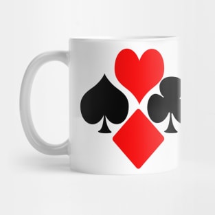 Game flowers spades hearts flowers Mug